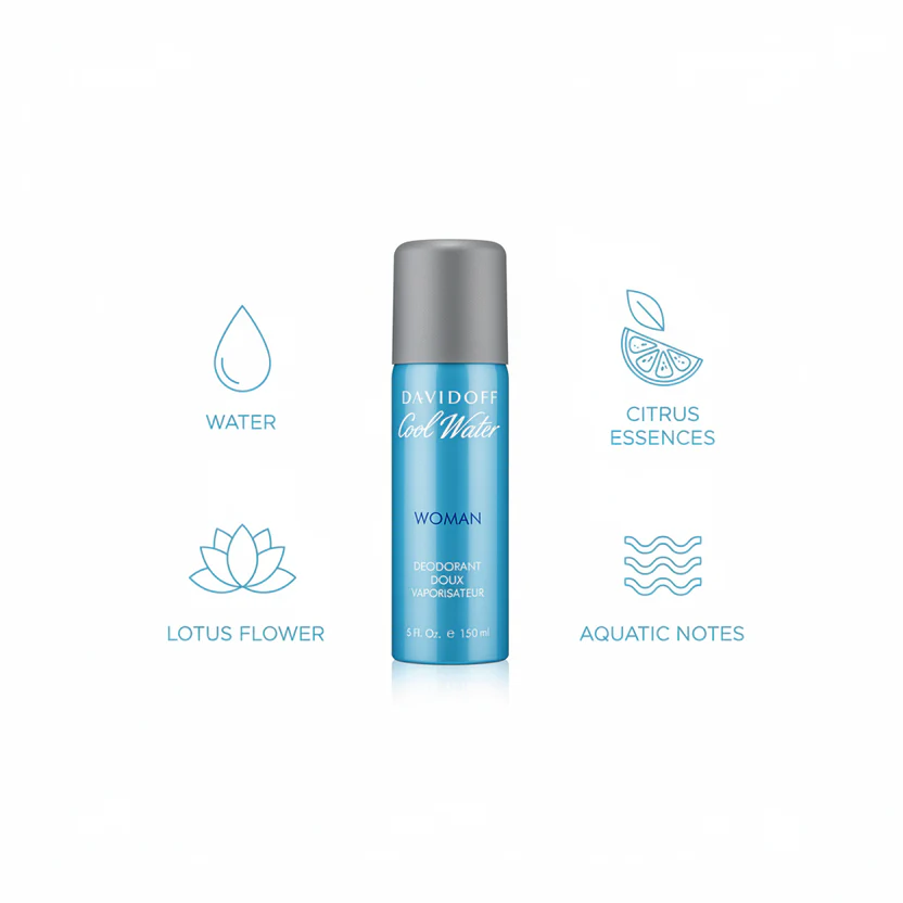 Davidoff Cool Water Woman Deodorant - Image 6